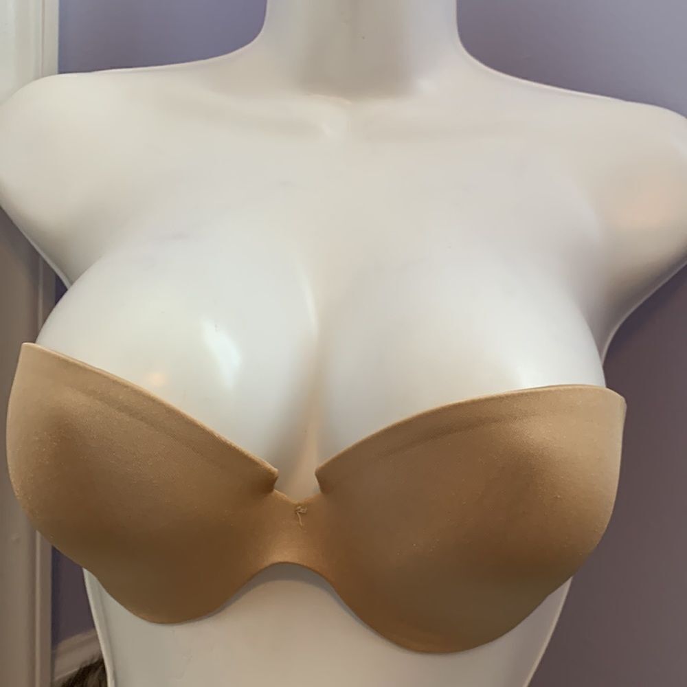 Victoria’s Secret Strapless Push Up Padded Bra 34C nude - Picture 2 of 10